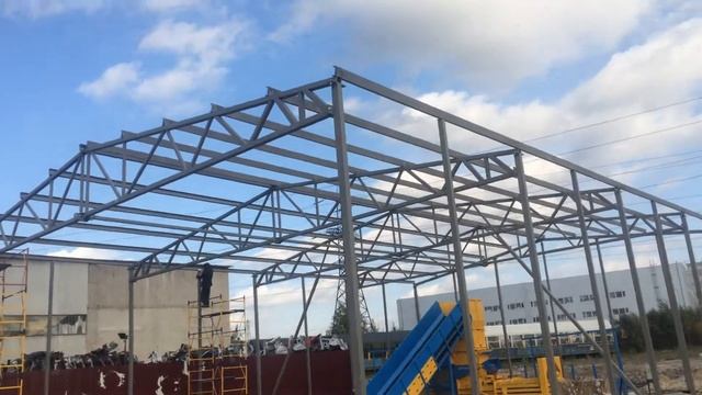 РСК НеваСпецСтрой - каркас. ангар 16х24 смотреть онлайн