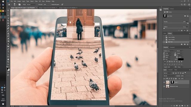 3D Smartphone/Reality Image for Instagram | Photoshop Tutorial смотреть онлайн