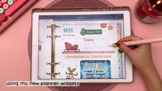 Christmas December Digital Plan With Me ASMR | GoodNotes Digital Planning ✨ смотреть онлайн