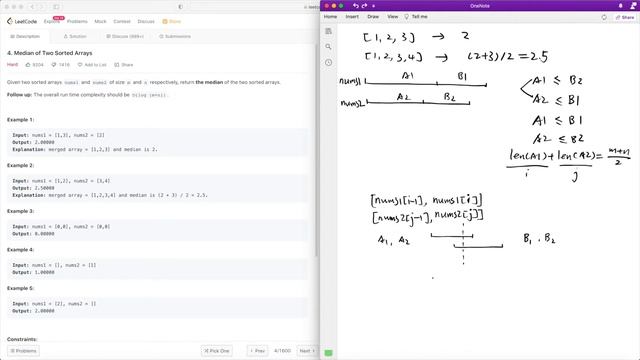 LeetCode 4. Median of Two Sorted Arrays | Clean Python Solution смотреть онлайн