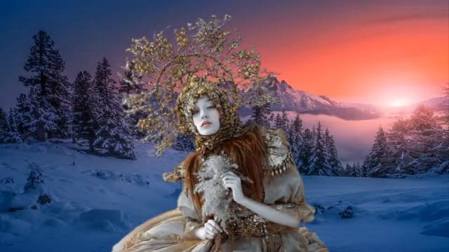 ЗИМНИЙ ЗАКАТ. Звуки варгана. смотреть онлайн