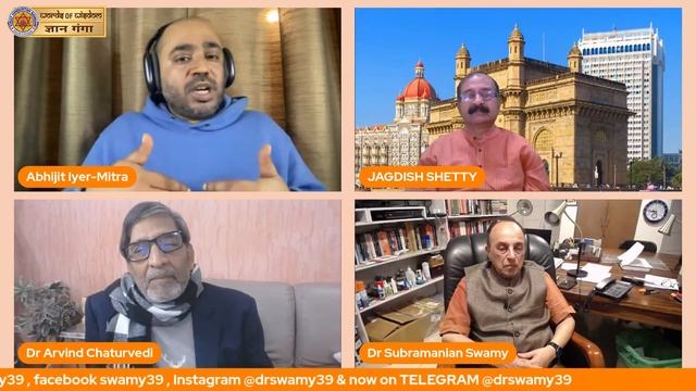 Dr Subramanian Swamy with Abhijit Iyer Mitra - The Year Gone By - What it means for India смотреть онлайн