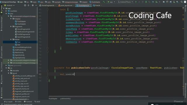 Retrieve Image from Firebase Android Studio Tutorial 16 - Kotlin Project Android Instagram App смотреть онлайн