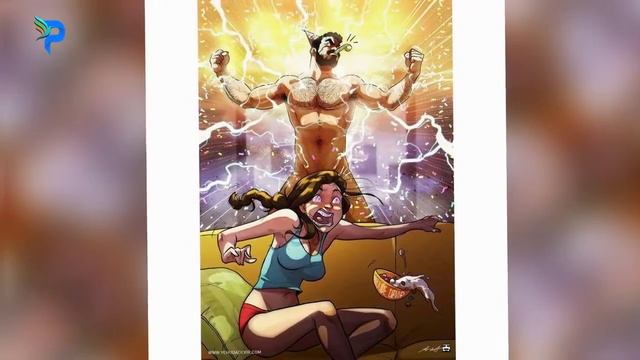 приколы - Художник продолжает иллюстрировать повседневную жизнь своей женой в комиксах [NEW COMICS] смотреть онлайн