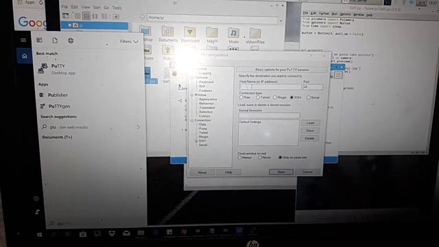 Setup of live feed from Raspberry Picam to laptop via SSH, RealVNC смотреть онлайн