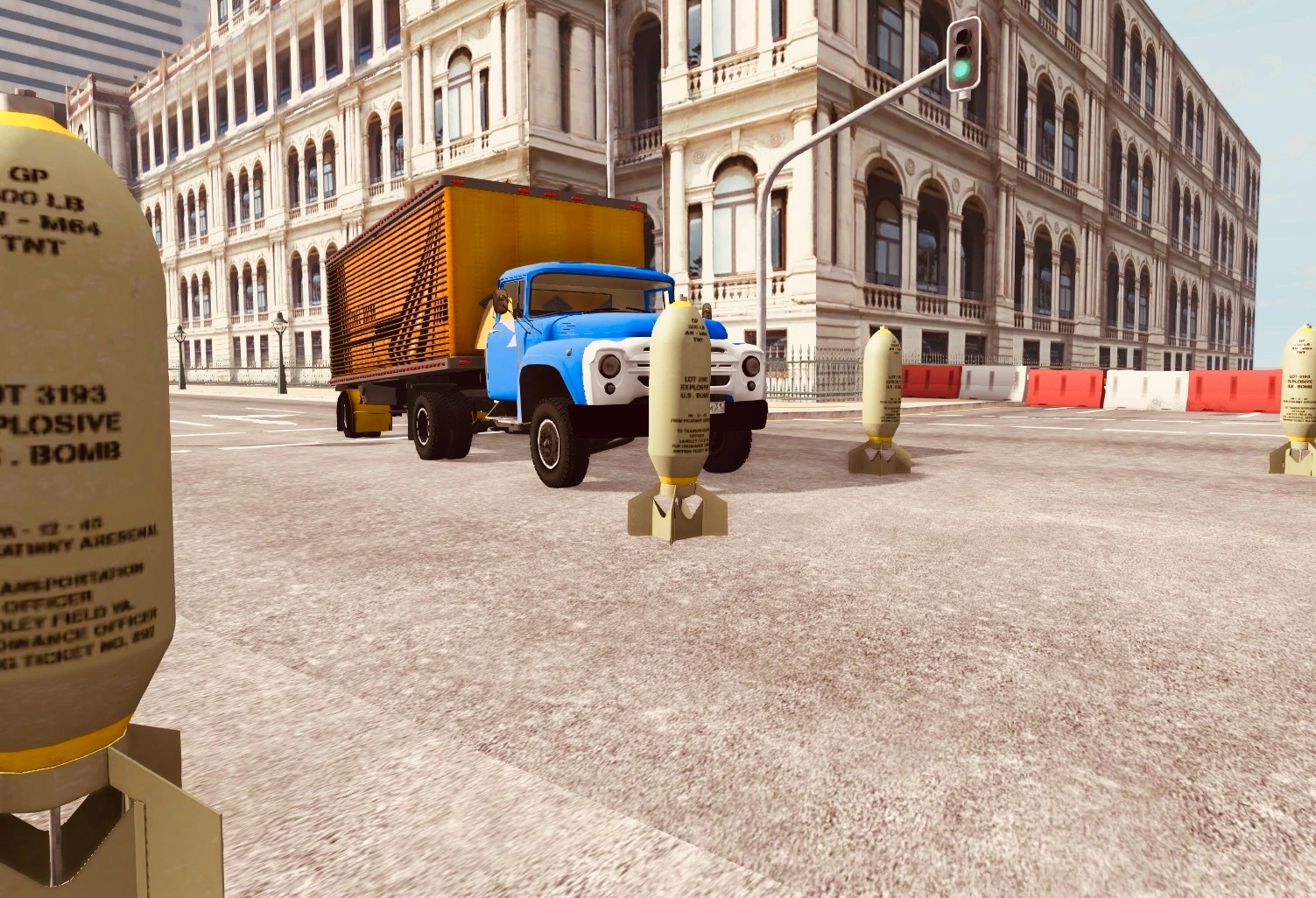 Авиационный снаряд разрывает автомобили-BeamNG Drive смотреть онлайн