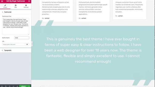 Adding Modern Big Testimonial Widget Using Elementor - RealHomes WordPress Real Estate Theme смотреть онлайн
