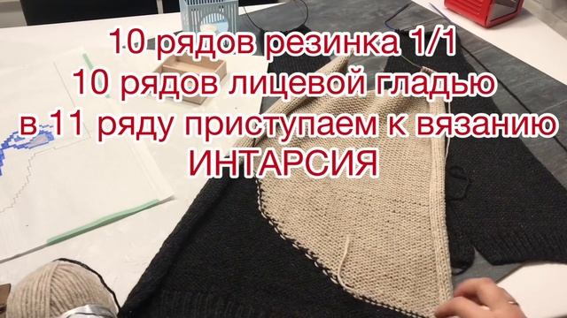 Кардиган Спицами Часть 1 смотреть онлайн