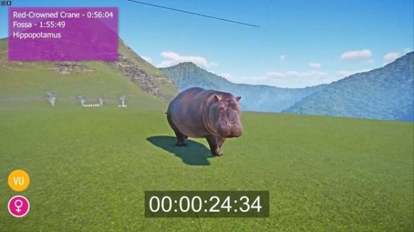 Vulnerable Animals Speed Races in Planet Zoo included Fossa, Crane, Mandrill