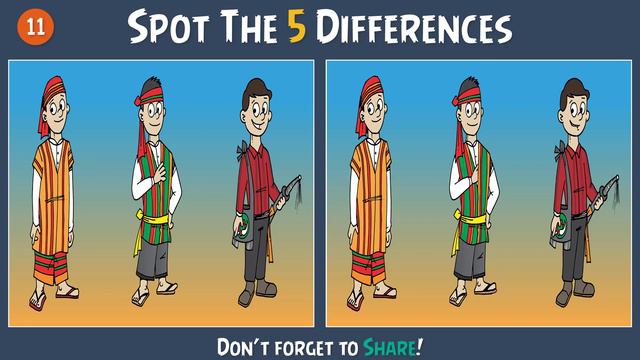 5 Easy Spot the Differences Puzzles смотреть онлайн