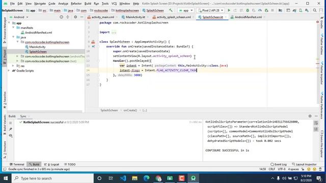 Android Splash Screen Using Kotlin Tutorial for Beginners смотреть онлайн