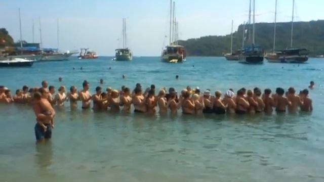 Animation in the sea. Özkaymak Marina Hotel. Kemer. смотреть онлайн
