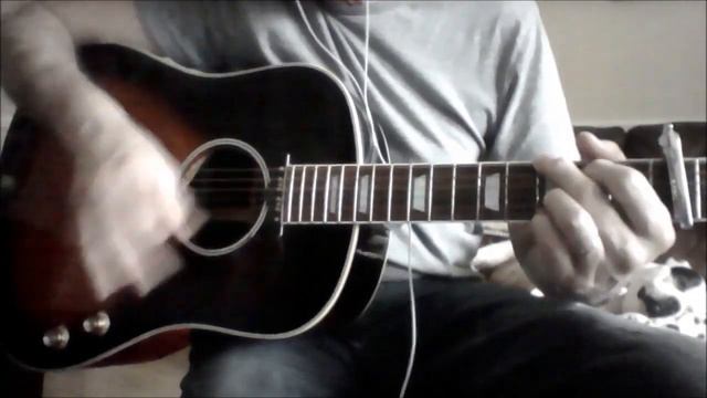 Don't look back in Anger - Chibson J-160E - Oasis - unplugged acoustic смотреть онлайн