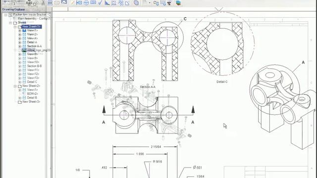 Introduction 2D Drawing and Bill of Materials in Alibre Design (Legacy Interface) смотреть онлайн