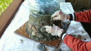 Декоративный домик на клумбу. Декор сада.  Часть 1