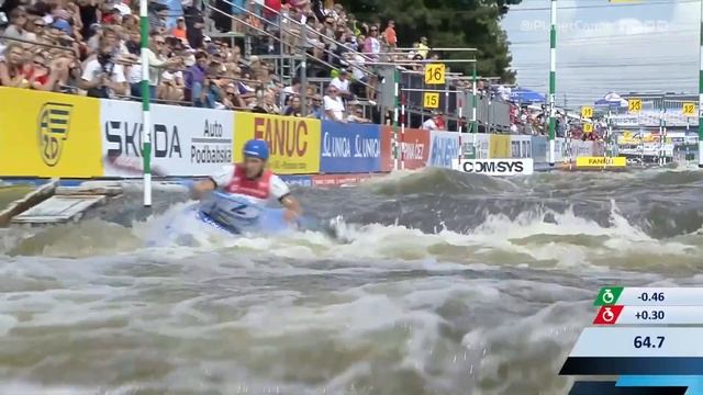 Jiri Prskavec CZE Semi-final / 2023 ICF Canoe-Kayak Slalom World Cup Prague Czech Republic смотреть онлайн