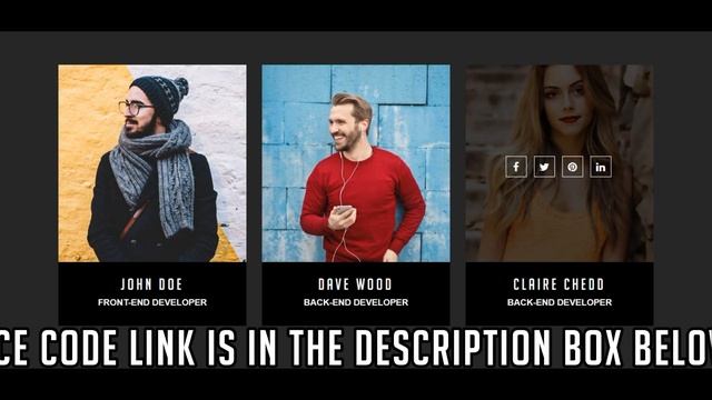 Team section design with bootstrap ( source code ) смотреть онлайн