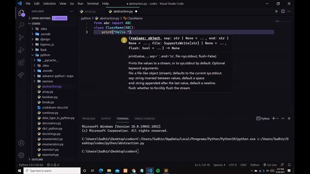 Abstraction || Python Programming With Source Code #53 смотреть онлайн