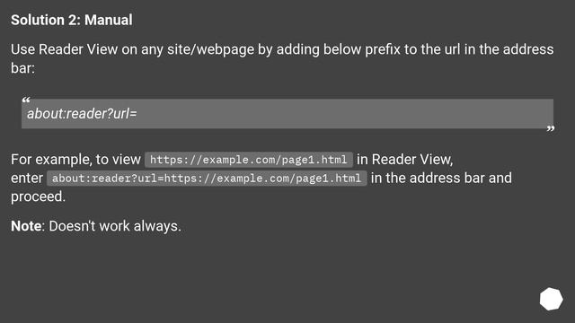 Is there a way to force enable Reader View in Firefox on pages where the icon doesn't appear? смотреть онлайн