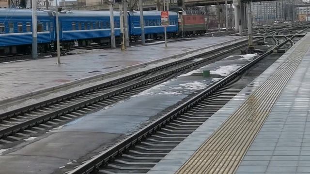 Электровоз Чс4т-601 на ст. Минск Пассажирский / Chs4t-601 At Minsk Passenger Station