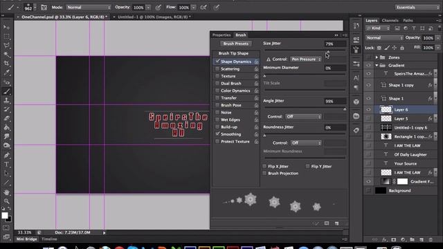 Photoshop 101 - How to make a YouTube Background 2013 (Photoshop CS3-CS6) смотреть онлайн