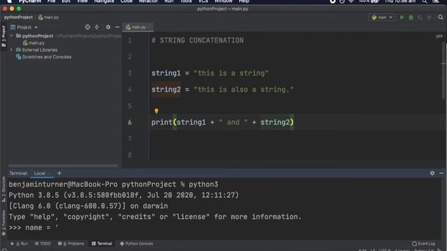 Python - Tutorial 3 - String Concatenation смотреть онлайн