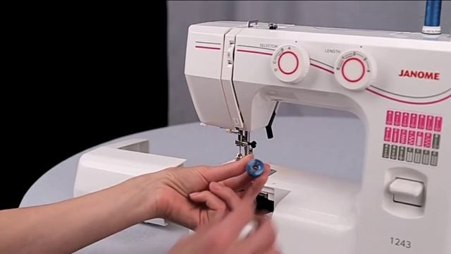 Уроки шитья Janome - заправка верхней и нижней нити смотреть онлайн