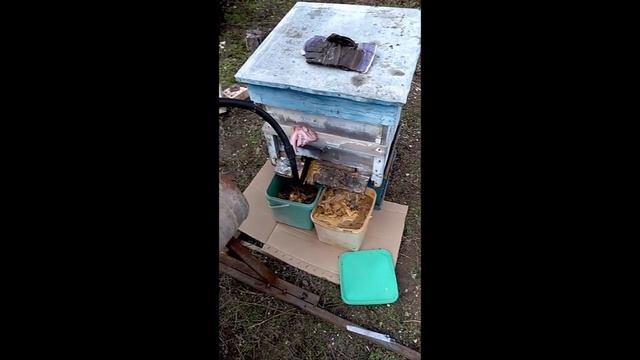 Парогенератор за топене на восък с нов комин. Steam generator for melting wax with a new chimney. смотреть онлайн