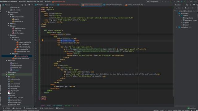 Урок 16 Laravel. Простая пагинация, bootstrap, разделение контроллеров смотреть онлайн