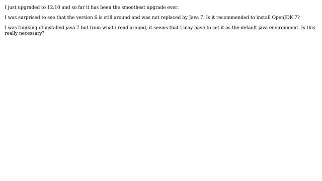 Ubuntu: Will installing OpenJDK 7 set it automatically as the default jre? смотреть онлайн