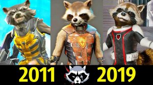 Енот Ракета - Эволюция в Играх (2011 - 2019) !