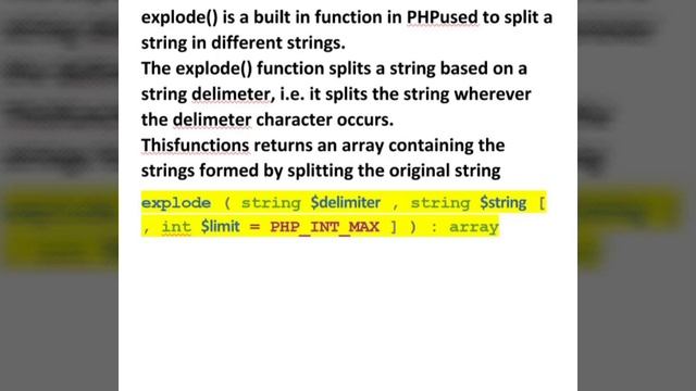 PHP imp questions for 2 marks смотреть онлайн