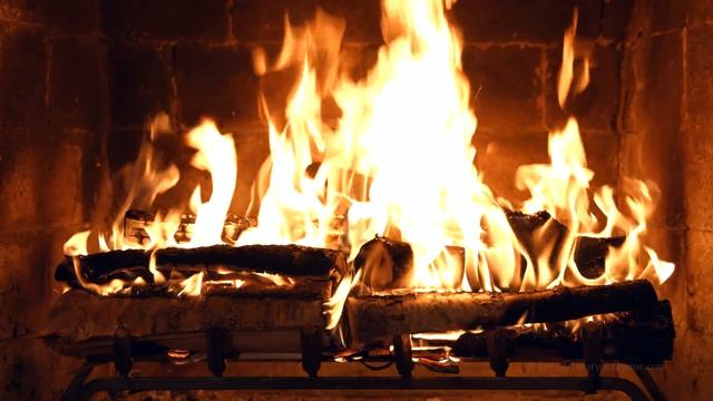 Birchwood Crackling Fireplace from Fireplace For Your Home (4K Ultra HD) смотреть онлайн