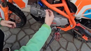 Замена карбюратора на питбайке! nibbi pe 19. Как правильно установить.