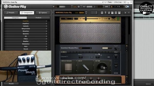 BOSS POWER STACK ST-2 DISTORTION with VST's Amp Simulators BIAS FX, Guitar Rig and Amplitube