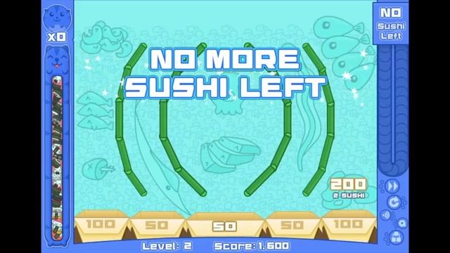 Sushi Cat 2 fun game videos for kids смотреть онлайн