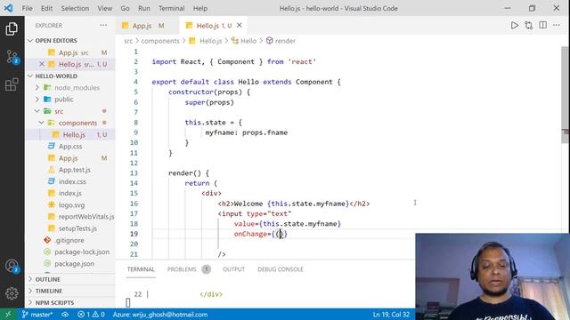 15-ReactJS-05-Input types with class component and state management смотреть онлайн