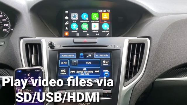 Acura TLX Advance with Wireless Apple CarPlay via Grom VLINE2 смотреть онлайн