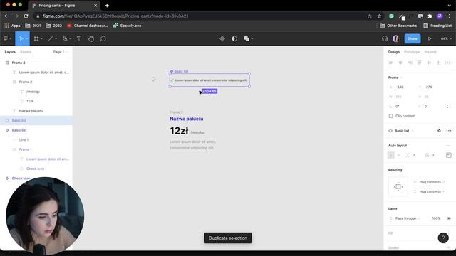 Auto-layout cennik - Figma tutorial po polsku смотреть онлайн
