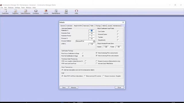JNC Solutions Construction Manager- Basic Settings смотреть онлайн