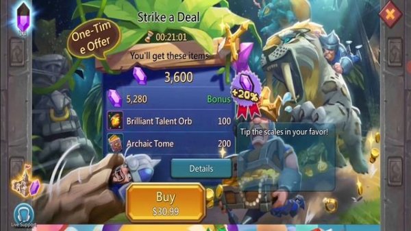Lords Mobile - Limited Time Stratagem (Unlock interest to 100%)