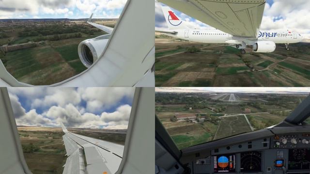 Onur Air A321Neo perfect flare at Eskişehir airport смотреть онлайн