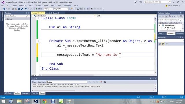 Concatenation with text Visual Basic смотреть онлайн