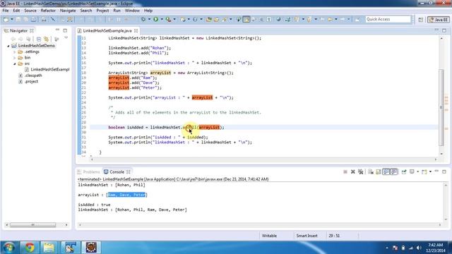 How to add a group of Objects in the LinkedHashSet? | Java Collection Framework смотреть онлайн