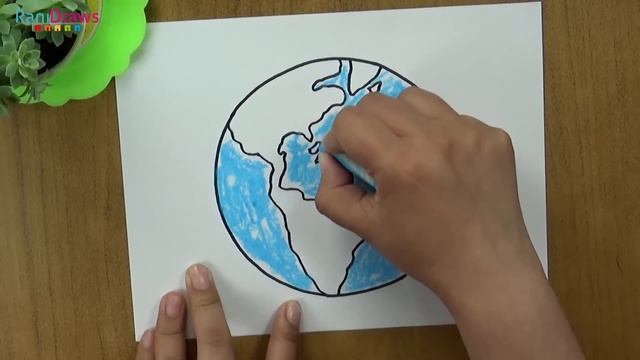 Cómo dibujar al PLANETA TIERRA con óleo pastel- Nivel: fácil смотреть онлайн