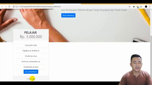 Membuat Template Company Profile dengan BOOTSTRAP #01 смотреть онлайн