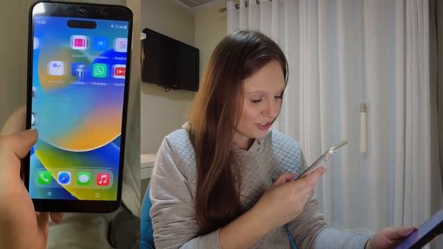 CELULAR DO ALIEXPRESS | IMITAÇÃO DE IPHONE 14 PRO MAX| FUI TAXADA? COMPENSA?? | Importações 2023 смотреть онлайн