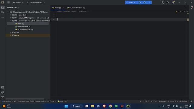 Convert Qt UI Design to Python Code | Qt Designer Series | PySide2 | Python смотреть онлайн