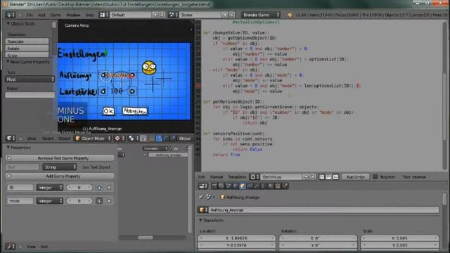 Python für Blender Teil 3 - Optionsmenü in der Blender Game Engine смотреть онлайн