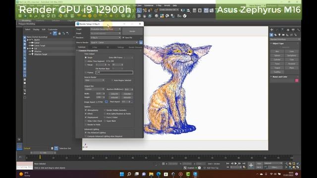Speed test 3dsMax [Asus Zephyrus M16 vs HP Victus] [i9 12900 vs ryzen 7 5800H] смотреть онлайн